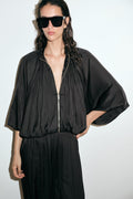 Black Luna Satin Set