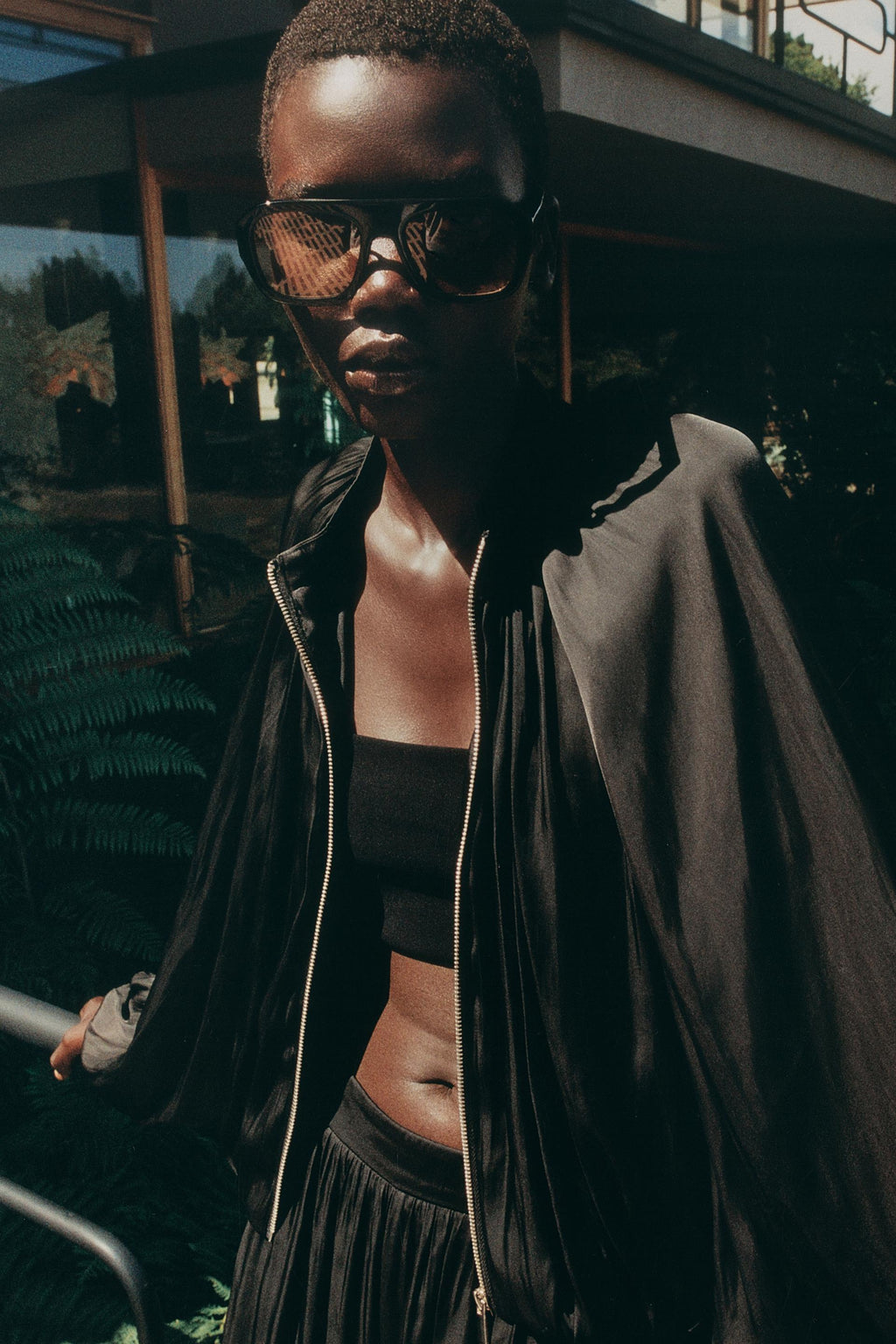 Black Luna Satin Set