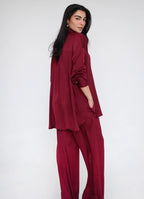 Flowy Edit Set Burgundy