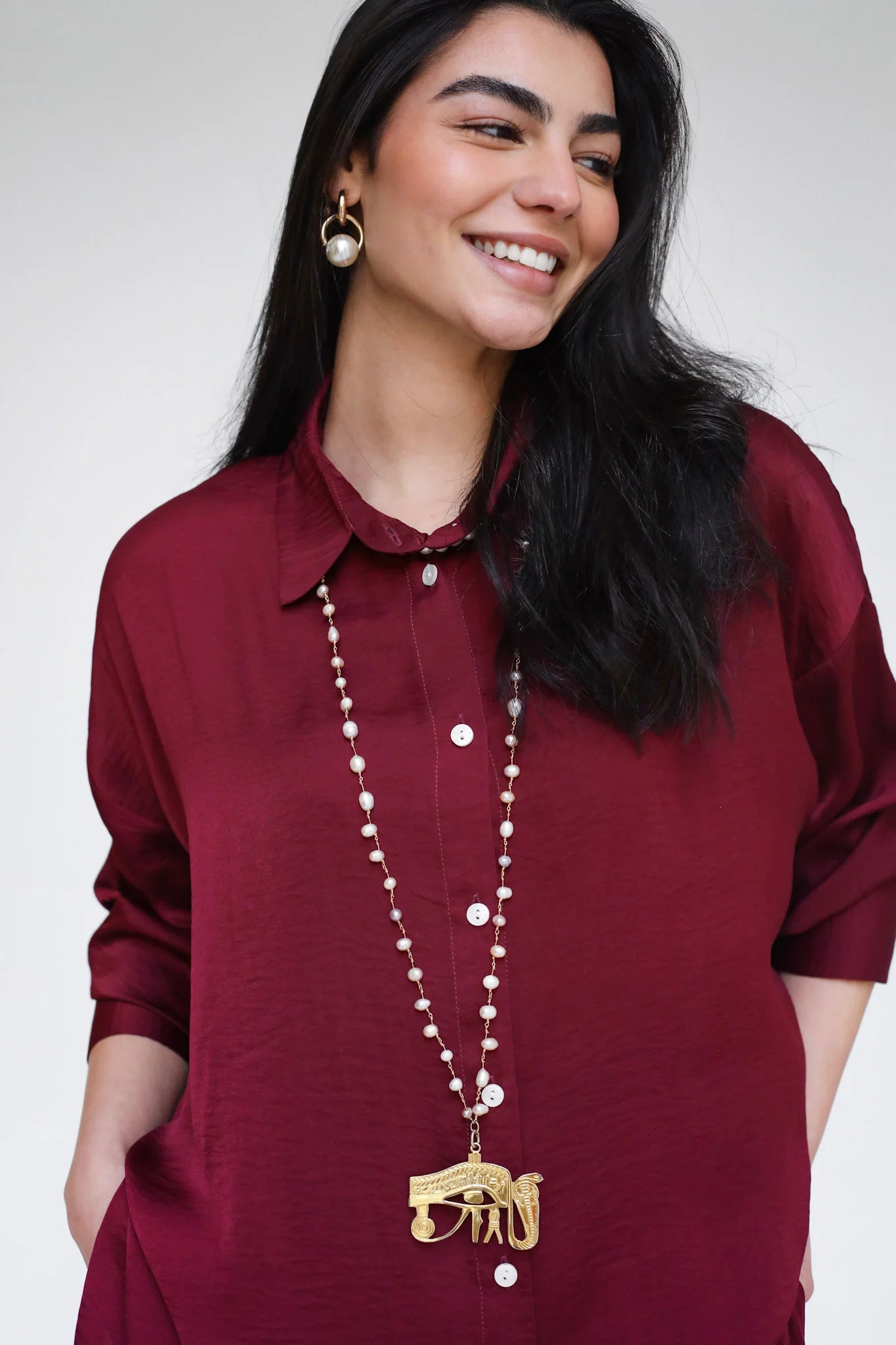 Flowy Edit Set Burgundy