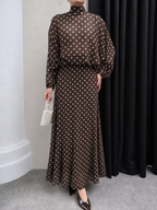 Polka Dots Chocolate set Brown