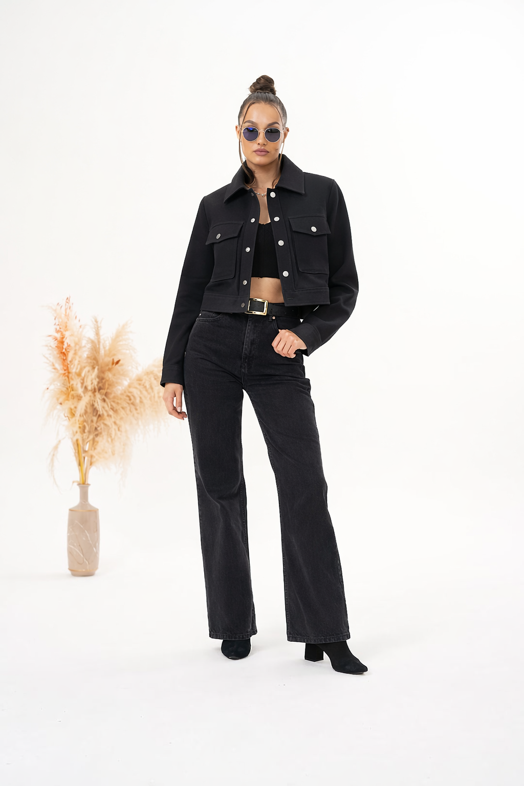 Noir Cropped Jacket