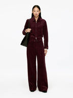 Zip Jacket & Wide-Leg Pants