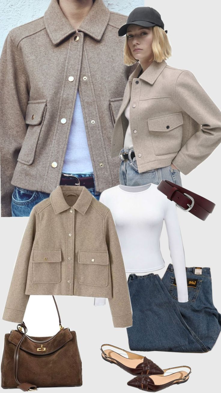Sandstone Cropped jacket